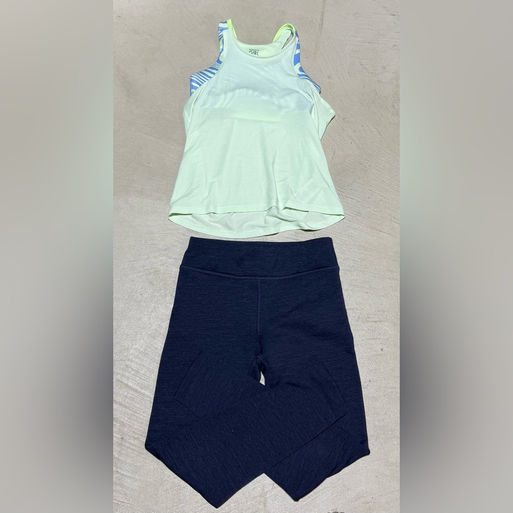 Athleta kids 8/10 tank and leggings